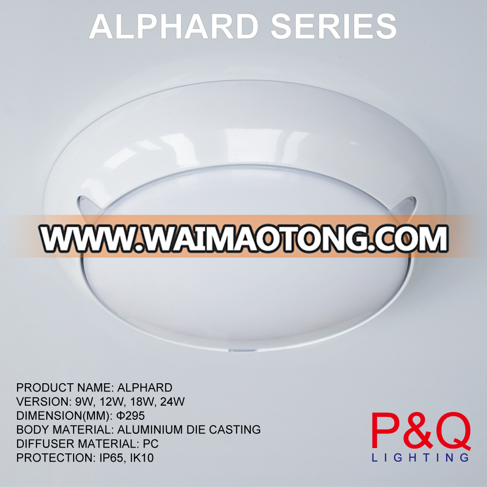 SHANGHAI FACTORY MADE led ceiling light WITH MICROWAVE SENSOR MADE BY ALUMINIUM HOUSING GOOD CEILING LAMP 100LM/W